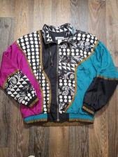 Vintage 90s Lavon Petites Womens Medium Petite Wind Breaker Jacket Colorblock
