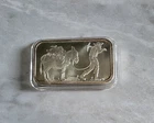 New Listing.999 Silver  SilverTowne  Prospector and Donkey  1 Troy oz Bar