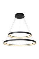 LED Kronleuchter Schwarz HöHenverstellbar B:78 Cm 2700 K HäNgelampe Esszimmer