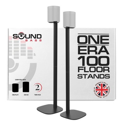 Sound Bass One / ERA100 Floor Stand Twin Pack (2pcs), Black | Compatible with...