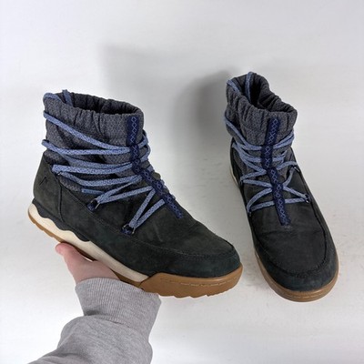 Forsake Scrunch Hiking Boots Women's 8.5 Black Suede Lace-Up Ankle Waterproof