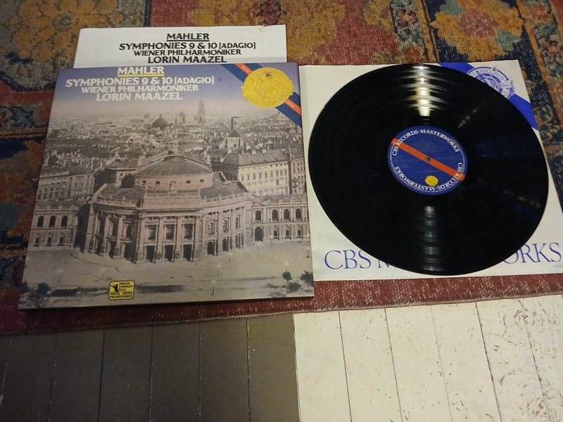 MAAZEL / MAHLER : SYM #9 & 10 ADAGIO/CBS GOLD LABEL DIGITAL STEREO