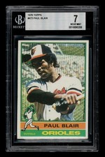 1976 Topps Set-Break #473 Paul Blair BGS 7 NEAR MINT