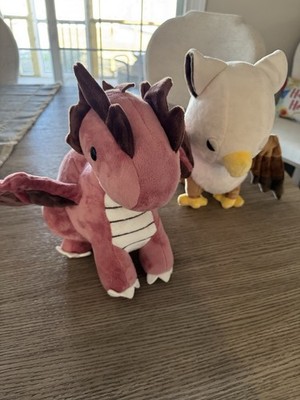 10in Bellzi Griffi the Griffin & Draggi the Dragon Plush Posable Wings Stuffies