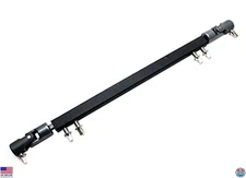 Premium Double Kick Drum Pedal Drive Shaft - Durable Steel Linkage Arm (Black)