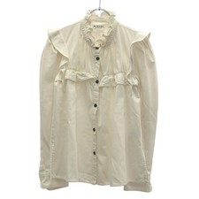 ISABEL MARANT ETOILE Isabel Marant toile IDETY SHIRT Ruffle Gathered Shirt CH000