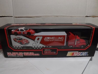 Racing Champions Melling Performance Transporter Semi Truck & Trailer & StockCar
