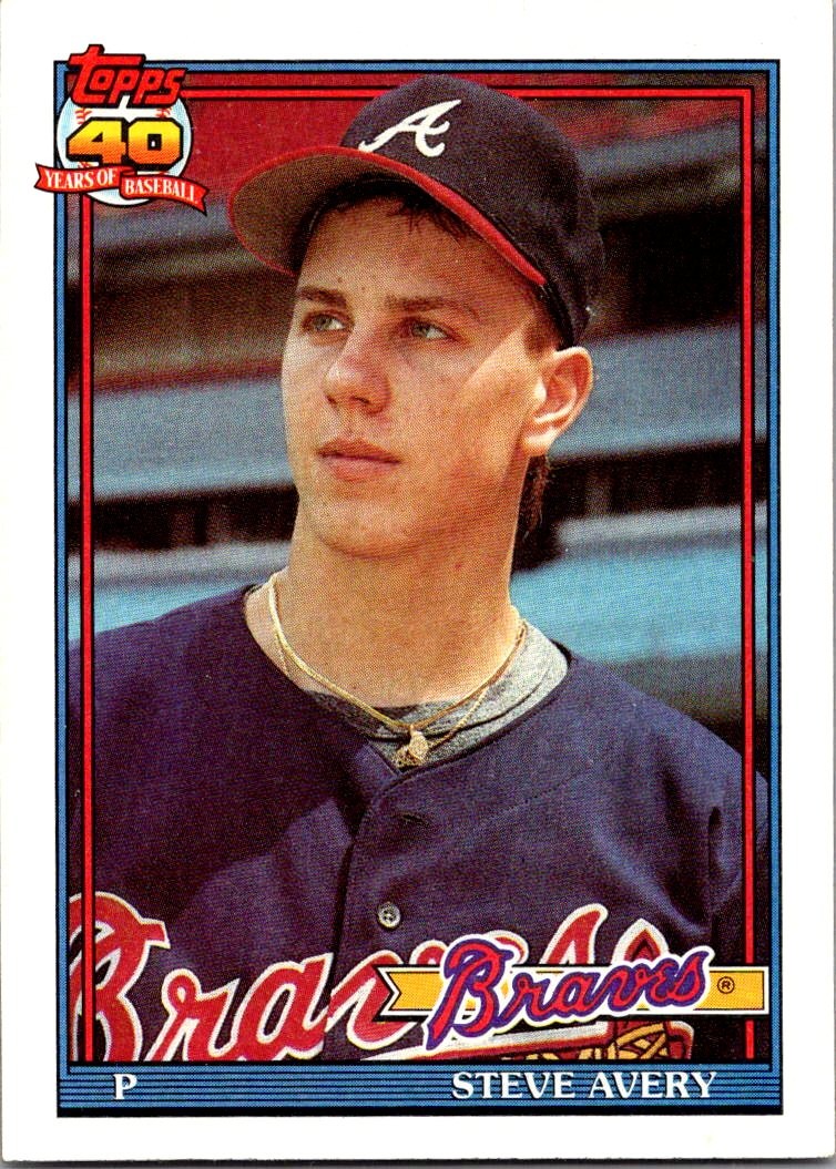 1991 Topps #227 Steve Avery