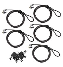 LORADAR Laptop Cable Lock for Kensington Security Slot Devices 5 Pack 