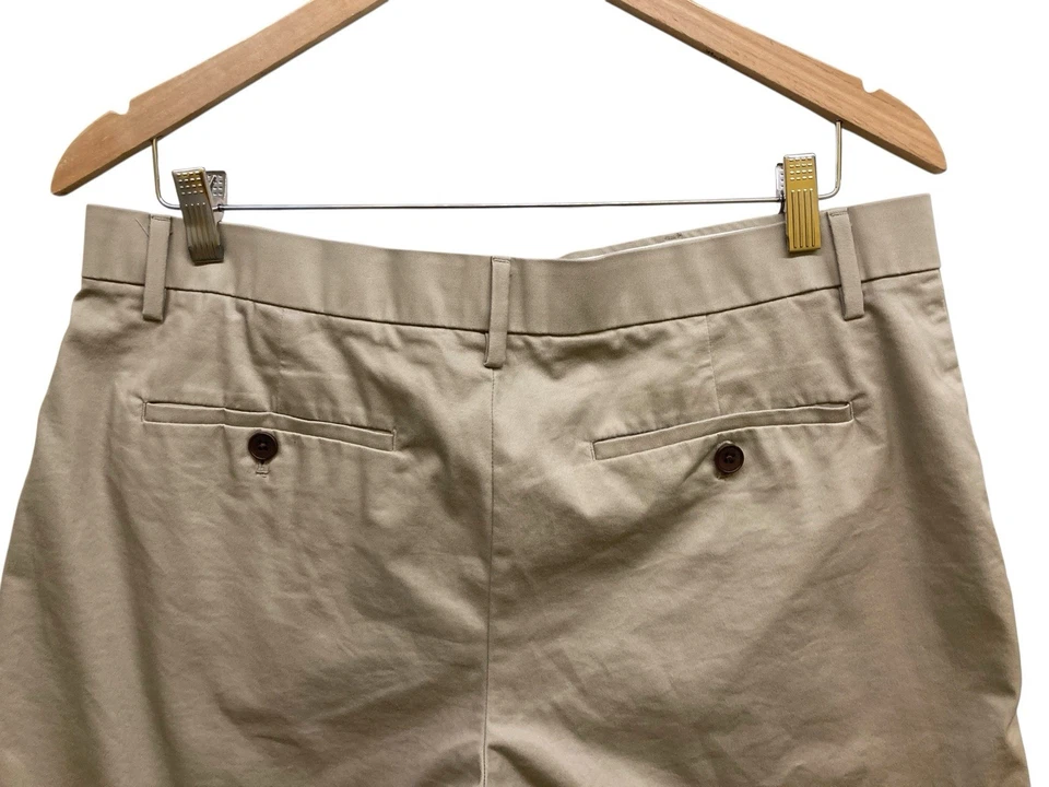 Pantalones Cortos Hombre Banana Republic 33 Beige Caqui Algodón Chino Foto 4 de 4