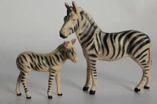 Zebra and Zebra Elastolin Hausser Composition Toy (65391)