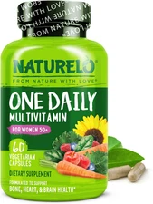 NATURELO One Daily Multivitamin for Women 50+ (Iron Free)
