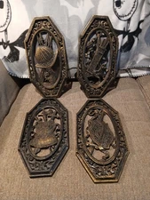 1968 VTG SYROCO Set of 4 Wall Plaques Medieval