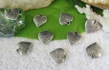 40pcs Tibetan silver heart charms FC10333