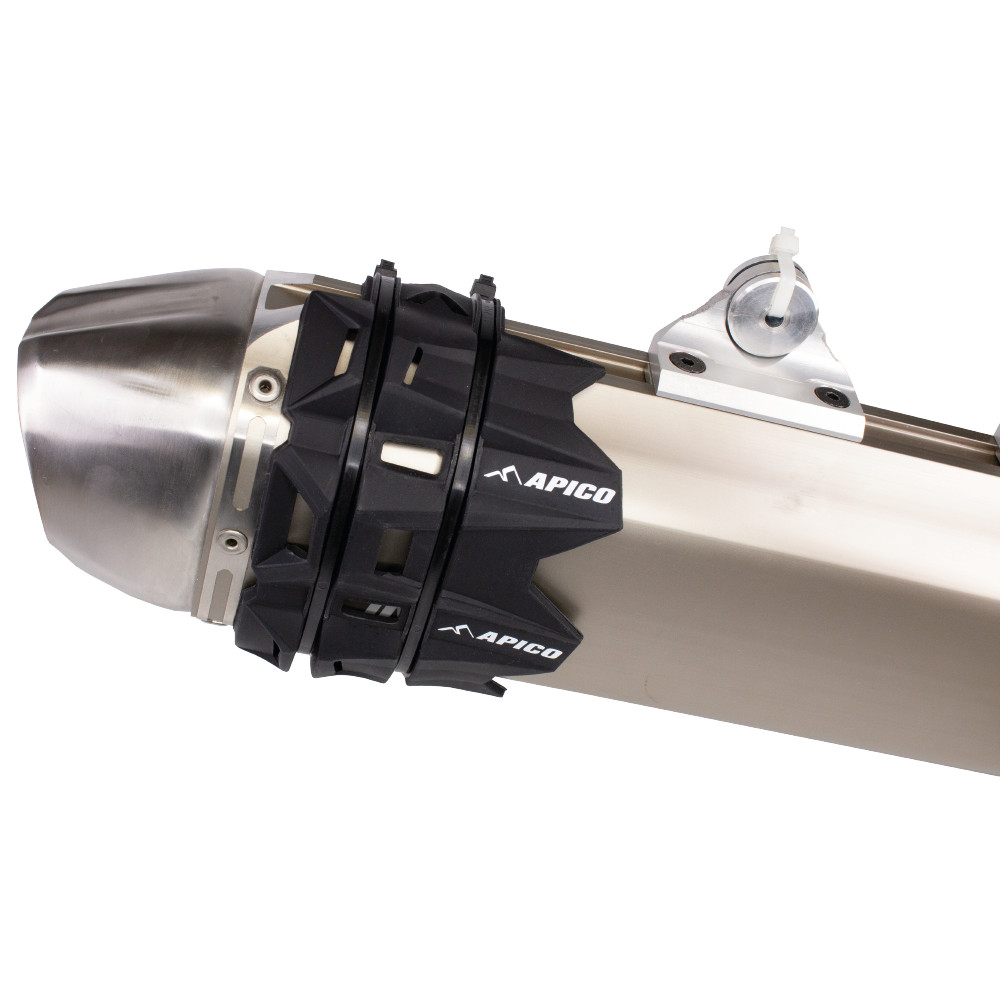 Apico Silicone Exhaust Silencer Protector Black