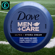 Dove Men+Care Hydra Cream 75ml Face Hand Body Moisturiser for Men - gym - gifts