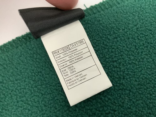Bufanda polar Notre Dame Adidas trébol bordado verde excelente - Imagen 7 de 14