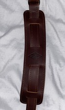LM Vintage Latigo Brown Leather Strap w Padded Shoulder Pad