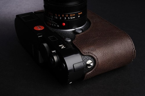 Funda de cuero real con media cámara para Leica M M240 M246 M-P MM MP M262 - Imagen 53 de 56
