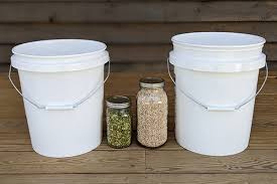 5 Gal Leaktite Plastics 70mil Food Safe White Food Grade Bucket Pail