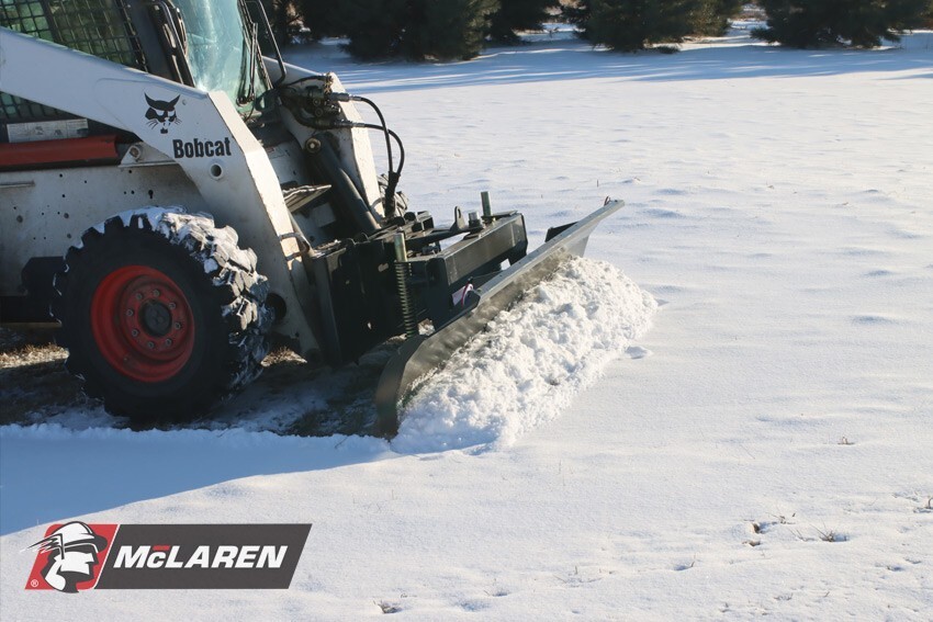 Skid Steer Snow Blade Attachment Heavy Duty for Bobcat Machines