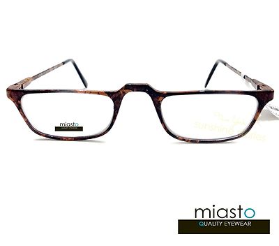 (2 PAIRS)  MIASTO HALF FRAME ''CARBON FIBER'' READER READING GLASSES +1.75 BROWN