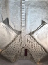 Gitano Women's White Short Sleeved Button Down Cardigan