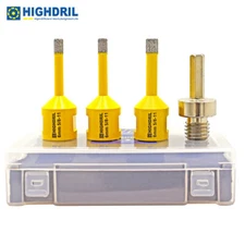 4pcs/box Diamond 58 Drilling Core Bits Marble Granite Ceramic Hole Saw Cut Tool