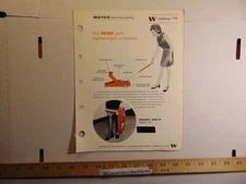 Vintage Watco Service Jacks Catalog 710 & 720 Watervliet Tool Co Albany NY