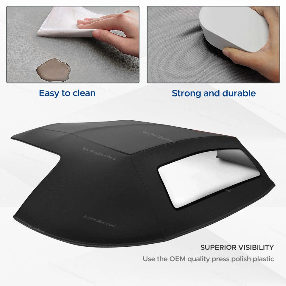 Convertible Soft Top Plastic Window Replace For Porsche Boxster 986 1997-2002 Foto 4 de 4