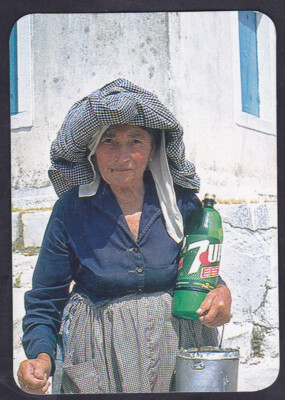7 UP Soda Trinkflasche Einzelspielkarte