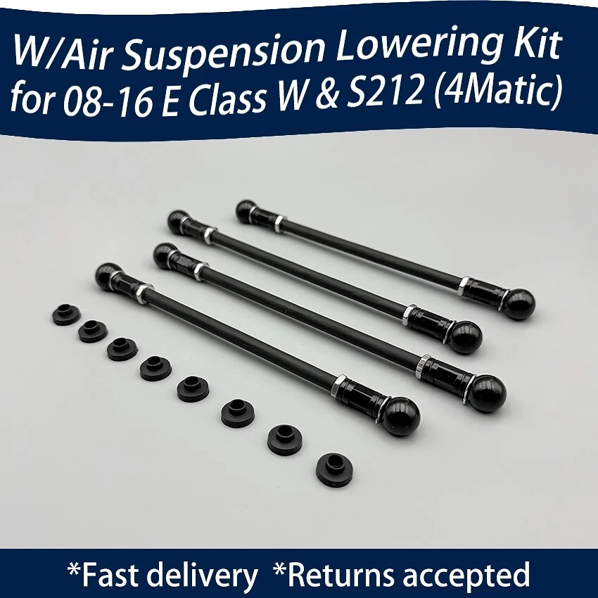 💥 for 10-16 MERCEDES BENZ E 550 ADJUSTABLE LOWERING LINKS SUSPENSION KIT 4MATIC - Image 3 of 4