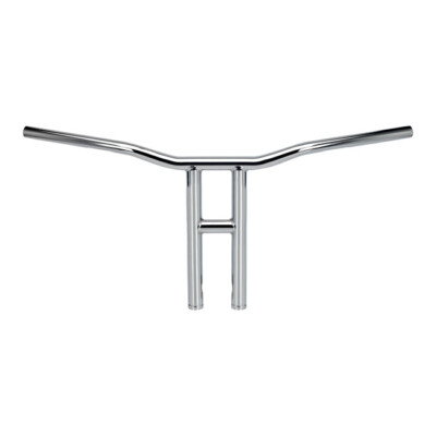 Biltwell Chrome Handlebar Ø1''-25.4mm Mod.Tyson XL with Cable Passage Dimples -