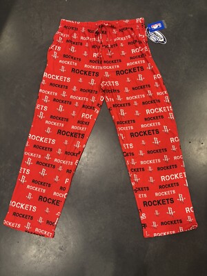 NEW Men s Houston Rockets Pajama Pants Red