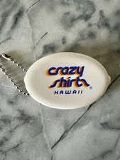 Vintage Crazy Shirts Hawaii White Quikoin Coin Purse