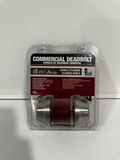 Commercial Deadbolt Double Cylinder Lock Stainless Steel Kwikset Tell CL500056