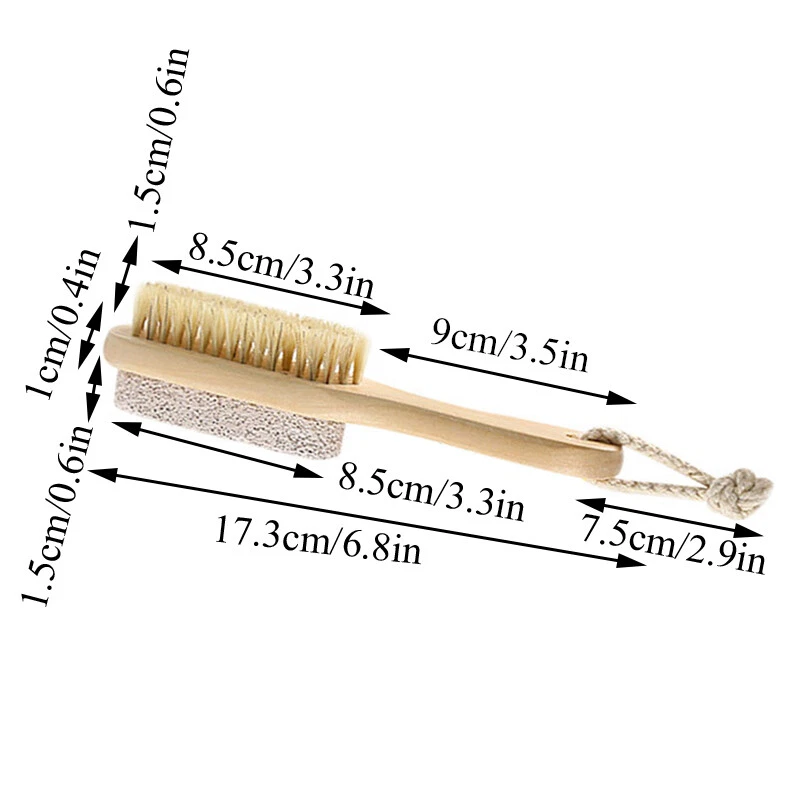 Scrub Stone Foot Calluses File Bristle Hair Cuticle Remover Heel Exfoliating - Image 3 of 4