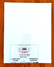 1089  labels (121 sheets) 2.75” inch Circle Round Laser High Gloss