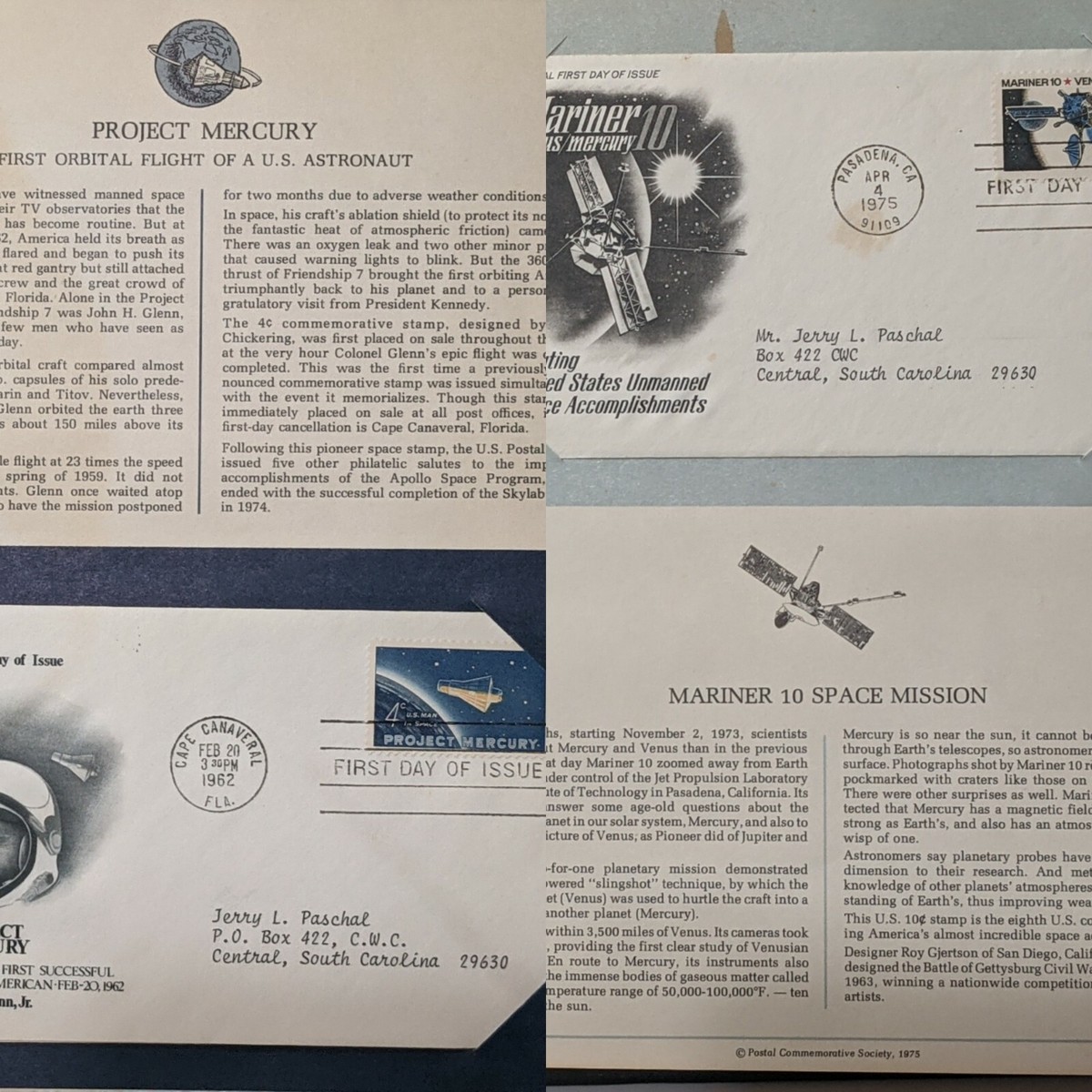 Postal Commemorative Society US First Day Covers 1975 Collector display picture 1
