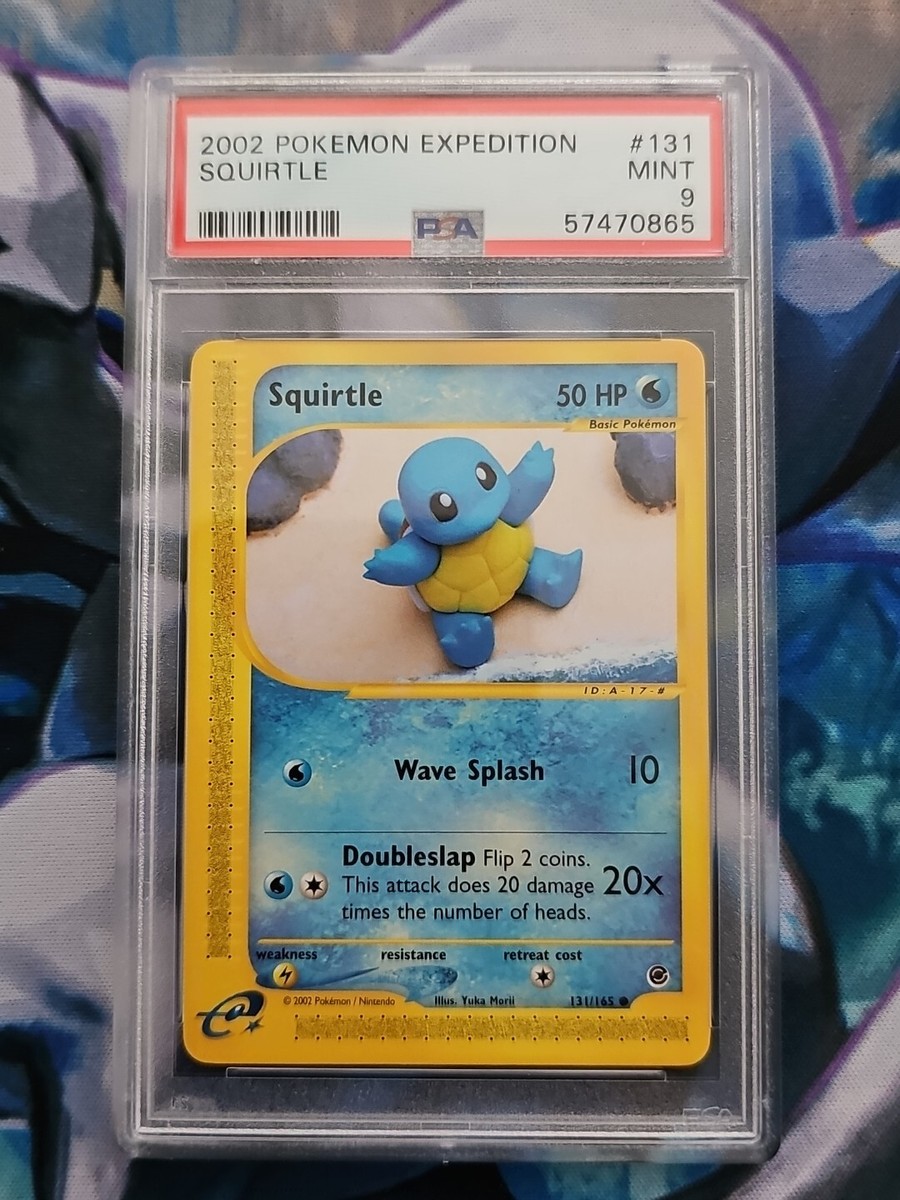 2002 Pokemon Expedition Base Set Squirtle 131/165 #131