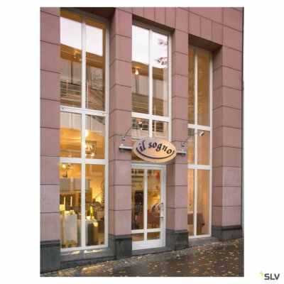 SLV NEW MYRA DISPLAY CURVE, silbergrau, GU10, max. 50W