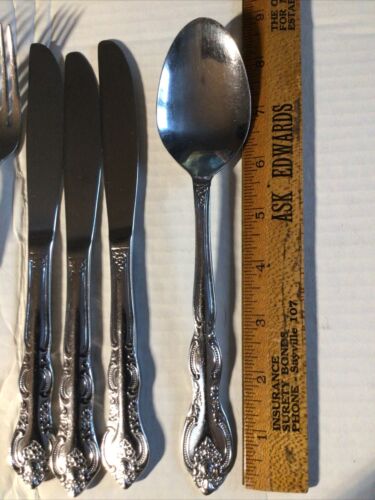 Posate internazionali inox 21 pezzi forchette da tavola cucchiai coltelli. - Foto 4 di 7
