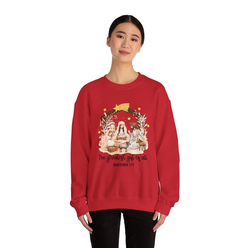 Unisex Heavy Blend™ Crewneck Sweatshirt - The Greatest Gift Of All - Picture 17 of 19