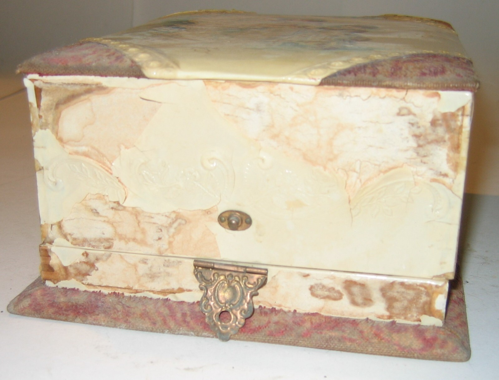 Antique Makeup Box with Mirror eBay