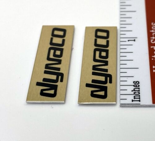 Dynaco Speaker Badge Logo Emblem Custom Aluminum PAIR - Afbeelding 3 van 9
