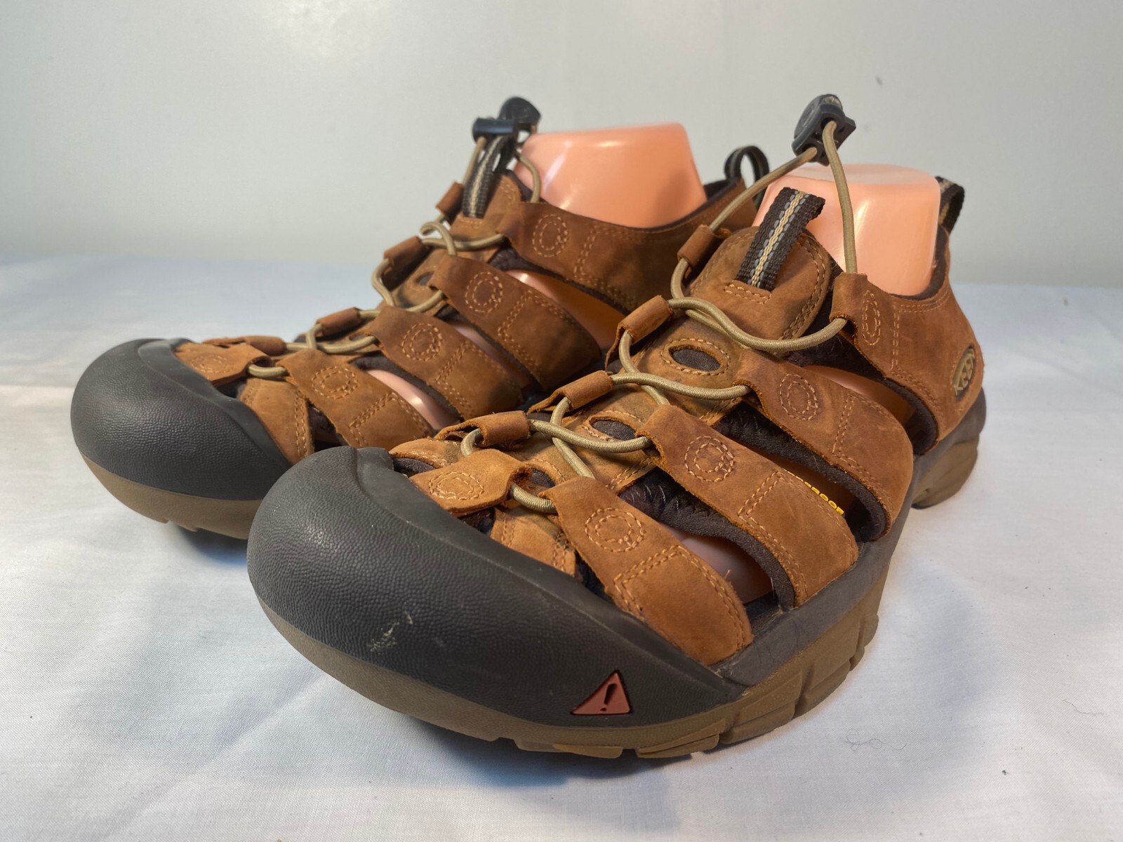 Sandali sportivi Keen Newport H2 da uomo in pelle marrone bisonte punta chiusa US 11 5