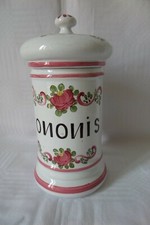 Pot à Pharmacie - ONONIS - Faiencerie d'Art Hadancourt- FAH - 21 cm
