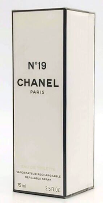 ❤️Nº 19 CHANEL,EAU DE TOILETTE,2.5oz 75ml,Refillable Spray