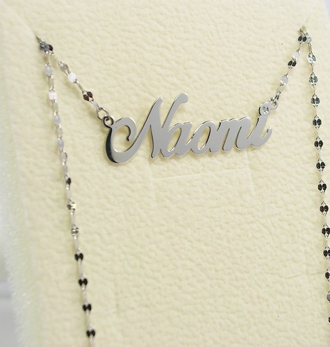 Collana con nome in Oro Giallo o Bianco 18 carati REALIZZIAMO TUTTI I NOMI - Foto 4 di 13