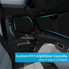 For Freightliner Semi-Truck Windshield & Side Windows Sun Shade UV Block Cover